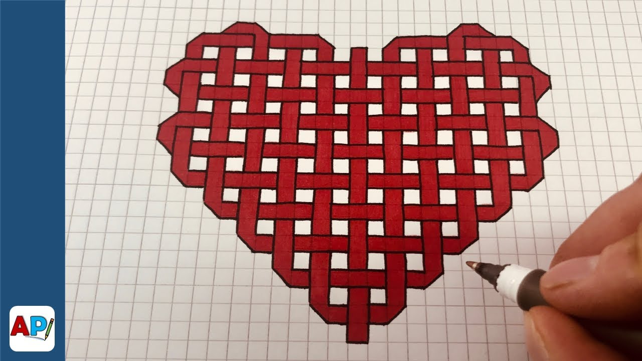 Watch Now Cómo Dibujar un corazón en 3D paso a paso | Disegni Geometrici 3D - mod.1 Cómo Dibujar un corazón en 3D paso a paso | Disegni Geometrici 3D - mod.1