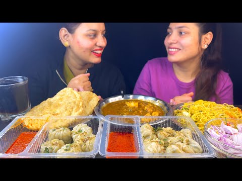 Stone,Paper,Scissor Challenge With Nanad🤣Eating Chole Bhature,Veg Momo,Hakka Noodles l Saasbahuvlog 