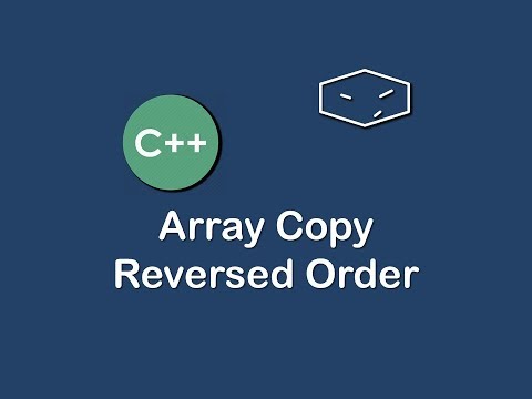 array copy reversed order in c