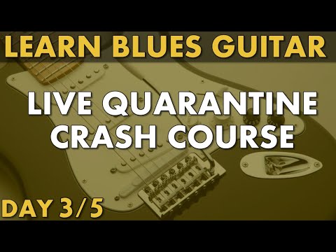 Live Quarantine Lessons - Blues Guitar Day 3 [Lead Playing]