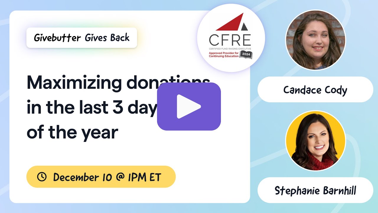 [Webinar] The year-end fundraising playbook: Maximizing donations in the last 3 days of the year