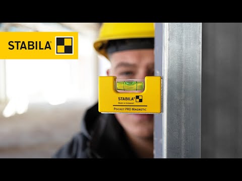 Мини уровень STABILA Pocket PRO магнитный, пластик (крепление на ремень), 70 мм - фото 1 - id-p2052330033