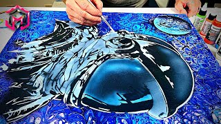 👀MUST SEE! TAKE YOUR ART to the NEXT LEVEL Acrylic Pouring or Fluid Art and Airbrush Embellishment
