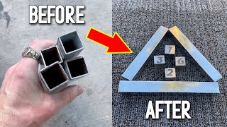 Casting Solid Aluminum Bars From Steel Pipes (And Custom Dice) - Scrap Aluminum Melt