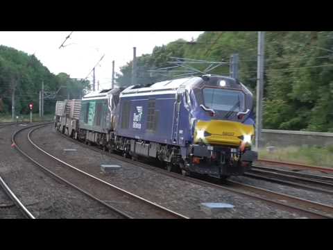 68027/68018 6k74 Sellafield - Crewe flasks, 31st July 2017