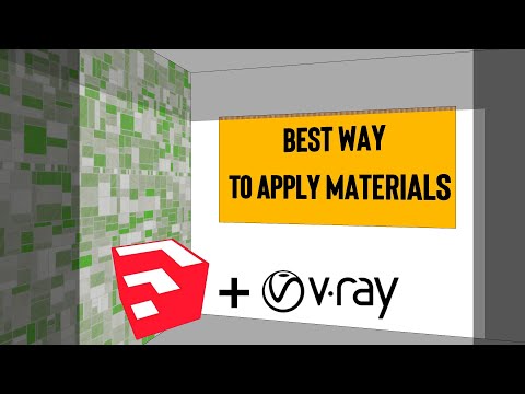 Best Way to Apply Materials  | V-Ray Next For Sketchup
