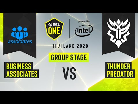 Dota2 - business associates vs. Thunder Predator - Game 3 - ESL One Thailand 2020 - Group Stage - AM