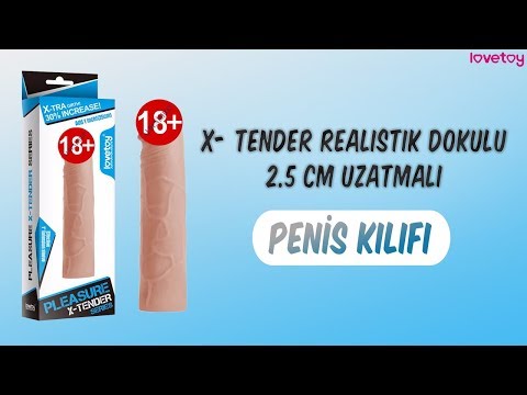 X-Tender Realistik Dokuda 2.5 Cm Uzatmalı Penis Kılıfı-LV1050F