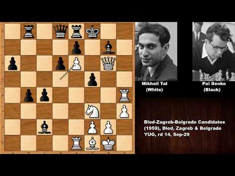 Mikhail Tal vs Pal Benko (1959)