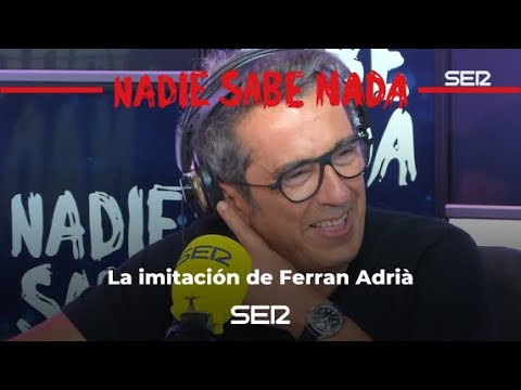 Andreu Buenafuente imita de manera espectacular a Ferran Adrià