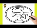 How To Draw San francisco 49ers logo - Step by step
