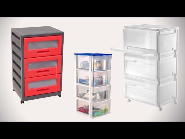 Vídeo relacionado con Cajonera de Plástico con 4 Cajones Transparente ahumado-Organizador de Escritorio y Hogar, Ahorra Espacio para Oficina, Baño y Dormitorio