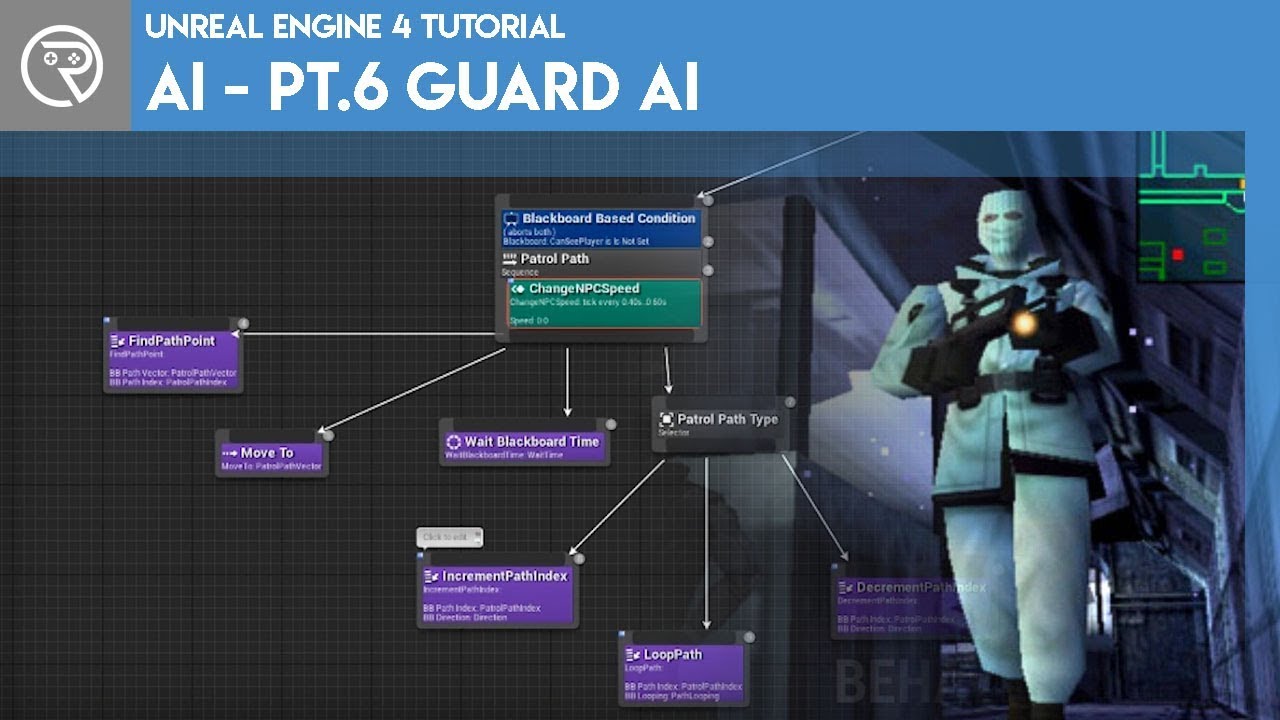 Unreal Engine 4 Tutorial - AI - Part 6 Guard AI