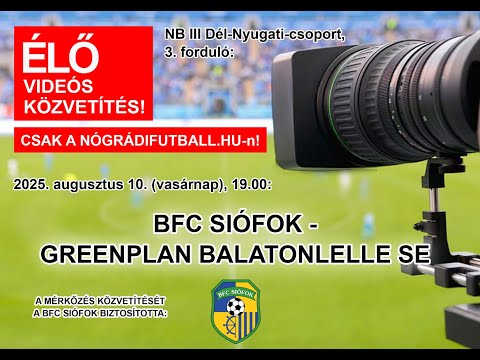 BFC Siófok – Greenplan Balatonlelle SE