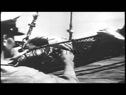 US troops make amphibious assault on  Makin Island, Gilbert Islands in the Pacifi...HD Stock Footage