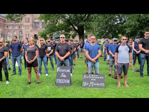 Toronto First Responders Freedom Protest, Monday September 13th 2021