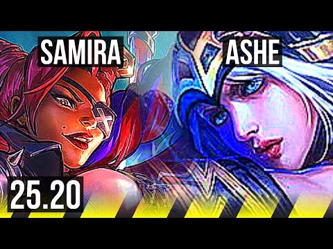 SAMIRA & Blitzcrank vs ASHE & Braum (ADC) | Quadra, Legendary, 25/5/5 | EUW Master | 25.20