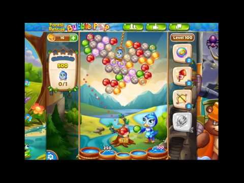 Forest Rescue bubble pop level 100