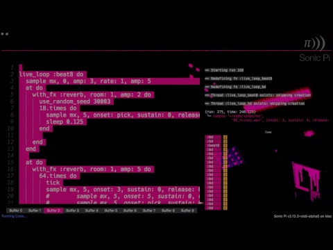 Sam Aaron Live Coding Practice