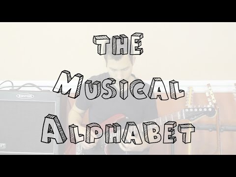 Musical Alphabet & Notes on the Guitar Neck