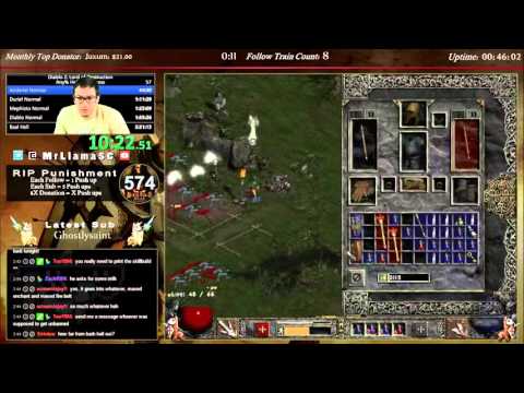 Diablo 2 - Hell Sorceress Any% Speedrun! - 5:51:42 Part 1