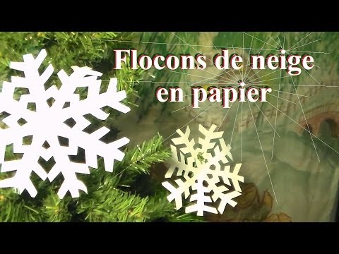 Fabriquer un flocon de neige en papier | Bricolage de Noël avec les enfants