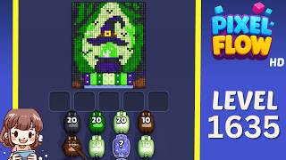 Pixel Flow Level 1635 Solution Walkthrough