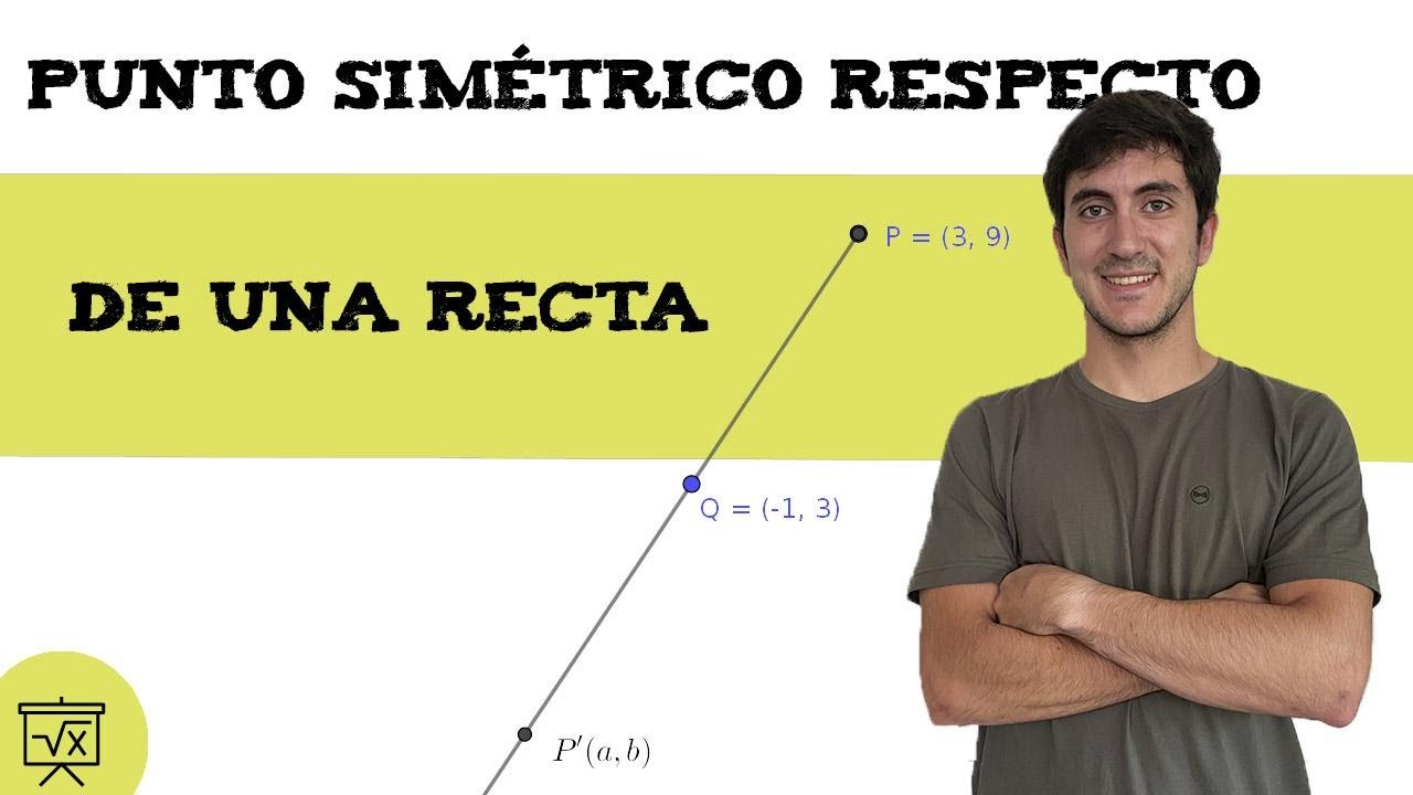 Punto simétrico respecto de una recta 🟣 geometría analitica