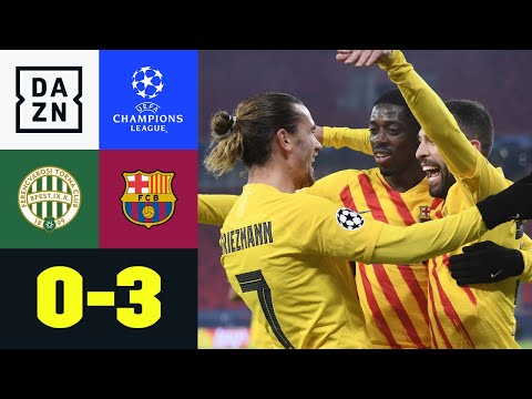 Barca souverän auf Gruppensieg-Kurs: Ferencvaros - FC Barcelona 0:3 | UEFA Champions League | DAZN
