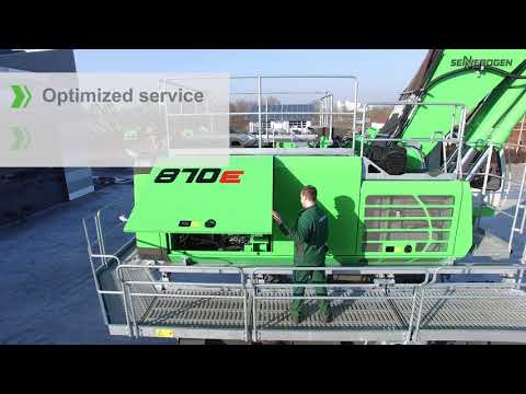 SENNEBOGEN 870 E product film - port material handler