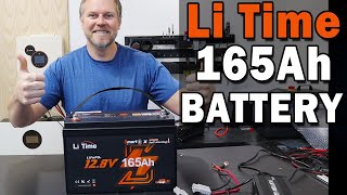 ❄️Baterie LiFePO4 LiTime 12V 165Ah LiFePO4 startovací a trakční baterie 1200 CCA Bluetooth ohřev IP67 pro lodě, čluny a karavany