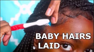 How To Lay Your Edges W/ Braids