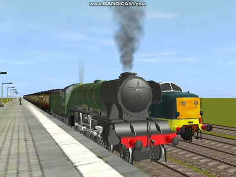 LNER Steam & Diesel on the Flying Scotsman with Parallel Run