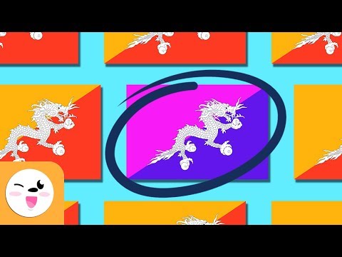 Encontre a bandeira diferente - As bandeiras mais interessantes do mundo - Atenção visual