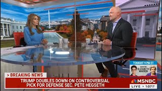 MSNBC: DEADLINE WHITE HOUSE - NOVEMBER 18, 2024 - GAETZ APPOINTMENT A TEST FOR REPUBLICANS