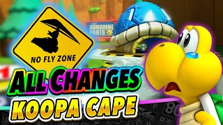 No-Fly Zone? All Changes in Koopa Cape! | Classics VS Mario Kart 8 ANALYSIS