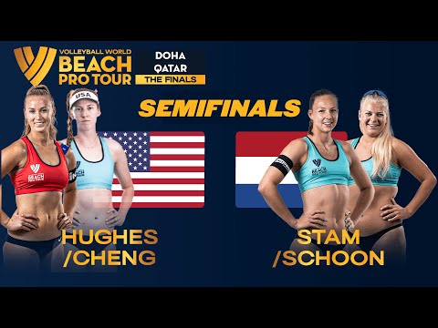 Hughes/Cheng vs. Stam/Schoon - Semi Final Highlights Doha 2023 #BeachProTour