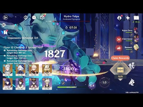 Genshin Impact Spiral Abyss Floor 12 November 2024