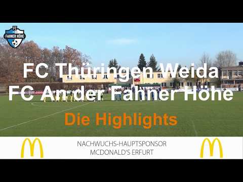 FC Thüringen Weida - FC An der Fahner Höhe 1:4 - Die Highlights