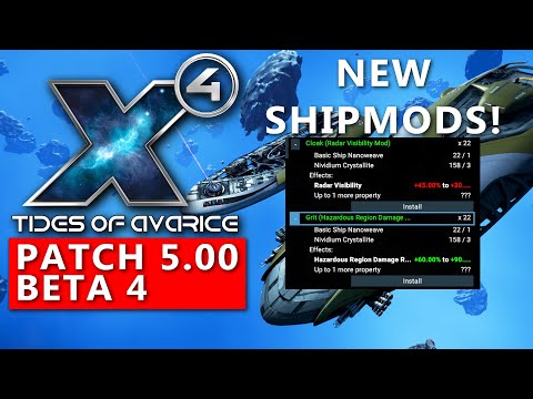 NEW MODS! Patch 5.00 Beta 4 - X4 Foundations - Captain Collins