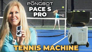 PongBot Pace S Pro AI Tennis Machine for Best Tennis Practice