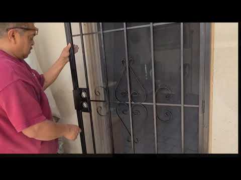 How to install a security screen door