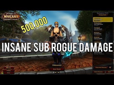 INSANE SUB BURST! - (Subtlety Rogue PvP) Warlords of Draenor 6.2