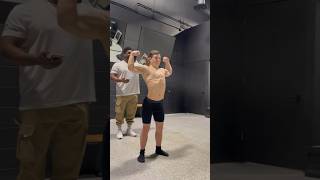 Down Syndrome Bodybuilder first posing lesson #shorts #bodybuilding