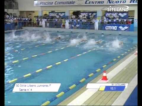 Serie 4 dei 50 Stile Libero Juniores Femmine -  Meeting di Halloween 8  Trofeo citta' di Rosa'