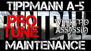 preview picture of video 'Pro Tune Tippmann A-5 Maintenance Dial In Strip Down Video Paintball Accuracy Consistency'