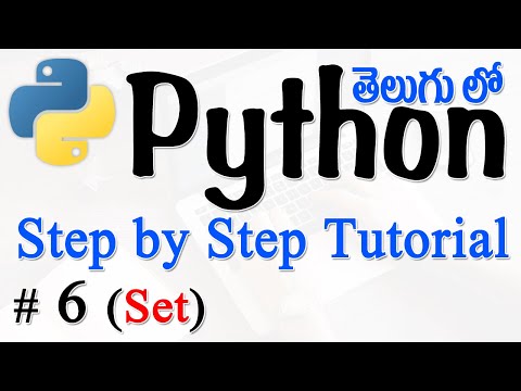 Python Tutorials For Beginners in Telugu Tutorial 6 Set