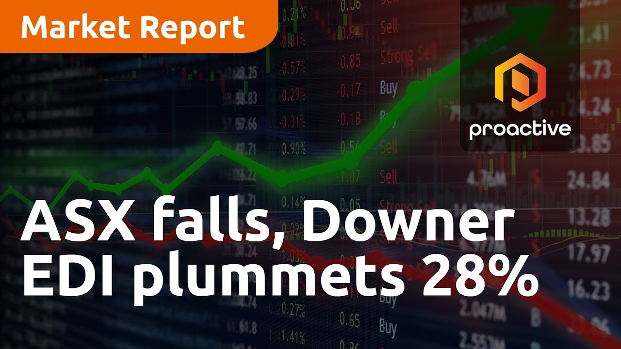 ASX falls, Downer EDI plummets 28% - Market Report