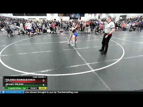 122 Lbs Cons. Round 2 - Nevaeh Wilson, IN Vs Yolanda RodriguezWeaser, TN 13e0