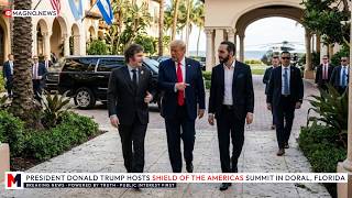 President Donald Trump hosts Shield of the Americas Summit in Doral